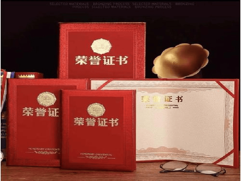 定制证书定制 定制证书定制-红金大气喜庆风